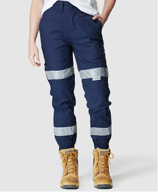 WORKWEAR, SAFETY & CORPORATE CLOTHING SPECIALISTS - WOMENS REFLECTIVE CUFFED PANT