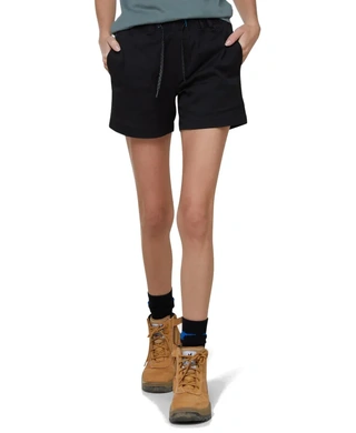 WORKWEAR, SAFETY & CORPORATE CLOTHING SPECIALISTS - WOMENS ELASTIC LIGHT SHORT