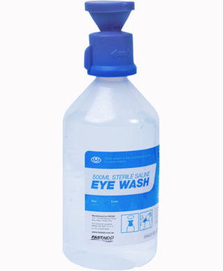 WORKWEAR, SAFETY & CORPORATE CLOTHING SPECIALISTS EYE WASH SOLUTION, 500ML BOTTLE WITH CAP, 10PK