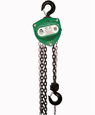 WORKWEAR, SAFETY & CORPORATE CLOTHING SPECIALISTS Chain Block Beaver 3S 2Ton x 6Mtr Green