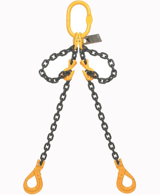 WORKWEAR, SAFETY & CORPORATE CLOTHING SPECIALISTS CSA 10mm 2LEG 2mtr C/W Clevis Self Locking Hook & Clevis Grab Hook