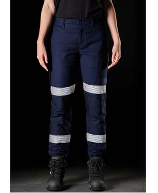 WORKWEAR, SAFETY & CORPORATE CLOTHING SPECIALISTS WP-4WT Ladies Cuff Work Pant 360 Stretch - Taped