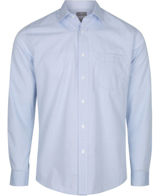 WORKWEAR, SAFETY & CORPORATE CLOTHING SPECIALISTS - GUILDFORD - MEN'S SQUARE TEXTURED LONG SLEEVE SHIRT