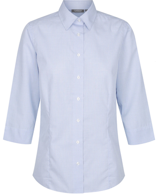 WORKWEAR, SAFETY & CORPORATE CLOTHING SPECIALISTS - GUILDFORD - WOMEN'S SQUARE TEXTURED 3/4 SLEEVE SHIRT