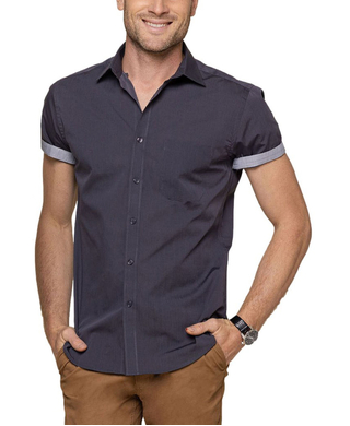 WORKWEAR, SAFETY & CORPORATE CLOTHING SPECIALISTS SMITH - MEN'S END ON END SHORT SLEEVE SHIRT