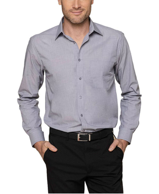 WORKWEAR, SAFETY & CORPORATE CLOTHING SPECIALISTS - SMITH - MEN'S END ON END LONG SLEEVE SHIRT