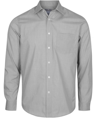 WORKWEAR, SAFETY & CORPORATE CLOTHING SPECIALISTS - WINDSOR - MEN'S PUPPY TOOTH LONG SLEEVE SHIRT