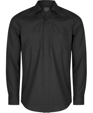 WORKWEAR, SAFETY & CORPORATE CLOTHING SPECIALISTS Nicholson - Mens Premium Poplin Long Sleeve Shirt