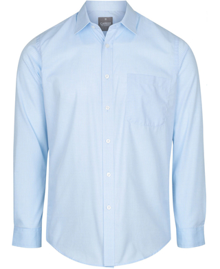 WORKWEAR, SAFETY & CORPORATE CLOTHING SPECIALISTS BELL - MEN'S MINI CHECK LONG SLEEVE SHIRT