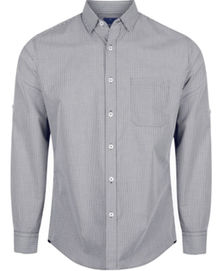 WORKWEAR, SAFETY & CORPORATE CLOTHING SPECIALISTS - WESTGARTH - MEN'S LONG SLEEVE GINGHAM SHIRT