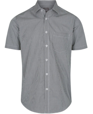 WORKWEAR, SAFETY & CORPORATE CLOTHING SPECIALISTS - WESTGARTH - MEN'S GINGHAM SHORT SLEEVE SHIRT