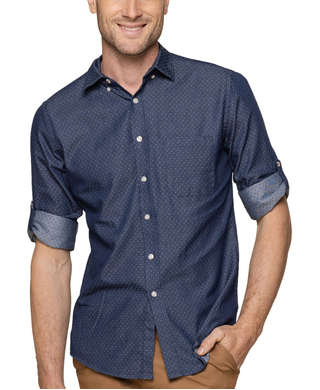 WORKWEAR, SAFETY & CORPORATE CLOTHING SPECIALISTS - WELLINGTON - Men's Denim Dobby Shirt