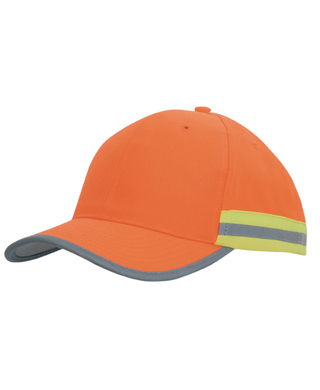 WORKWEAR, SAFETY & CORPORATE CLOTHING SPECIALISTS - Hi Vis Cap with Reflective Tape