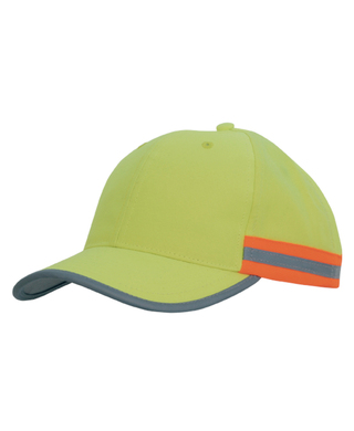 WORKWEAR, SAFETY & CORPORATE CLOTHING SPECIALISTS Hi Vis Cap with Reflective Tape