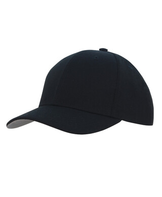 WORKWEAR, SAFETY & CORPORATE CLOTHING SPECIALISTS - Premium American Twill Cap with Contrast Peak Under