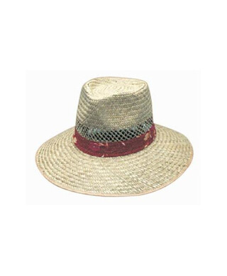 WORKWEAR, SAFETY & CORPORATE CLOTHING SPECIALISTS - Natural Straw Hat with Green Under