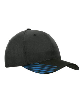 WORKWEAR, SAFETY & CORPORATE CLOTHING SPECIALISTS - Breathable Poly Twill Cap with Peak Flash Print