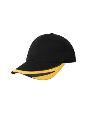 WORKWEAR, SAFETY & CORPORATE CLOTHING SPECIALISTS - Brushed Heavy Cotton Cap with Peak Trim Embroidered