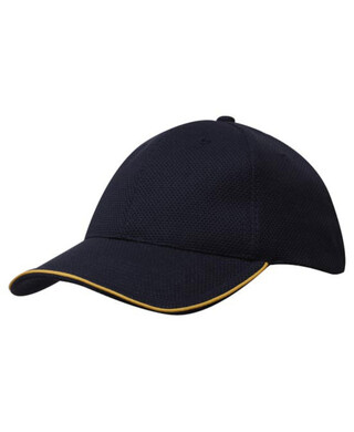 WORKWEAR, SAFETY & CORPORATE CLOTHING SPECIALISTS - Double Pique Mesh Cap with Open Sandwich