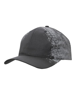 WORKWEAR, SAFETY & CORPORATE CLOTHING SPECIALISTS - Breathable Poly Twill Cap with Tire print