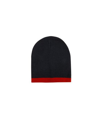 WORKWEAR, SAFETY & CORPORATE CLOTHING SPECIALISTS - Roll Down Two Tone Acrylic Beanie