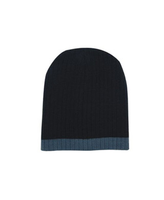 WORKWEAR, SAFETY & CORPORATE CLOTHING SPECIALISTS - Two Tone Cable Knit Beanie