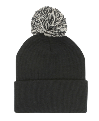 WORKWEAR, SAFETY & CORPORATE CLOTHING SPECIALISTS - Knitted Acrylic Beanie with Pom Pom