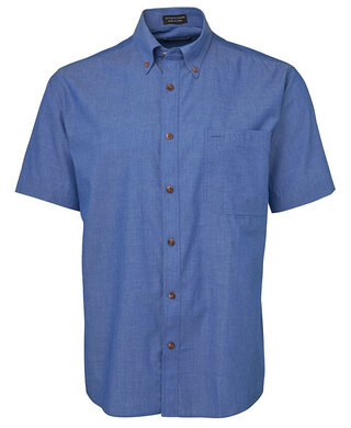 WORKWEAR, SAFETY & CORPORATE CLOTHING SPECIALISTS - JB's Short Sleeve Indigo Chambray Shirt