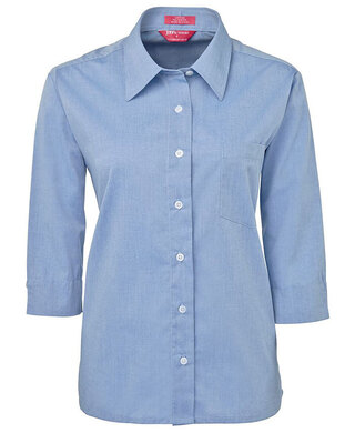 WORKWEAR, SAFETY & CORPORATE CLOTHING SPECIALISTS JB's Ladies 3/4 Fine Chambray Shirt