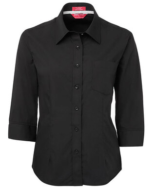 WORKWEAR, SAFETY & CORPORATE CLOTHING SPECIALISTS JB's Ladies Contrast Placket 3/4 Shirt
