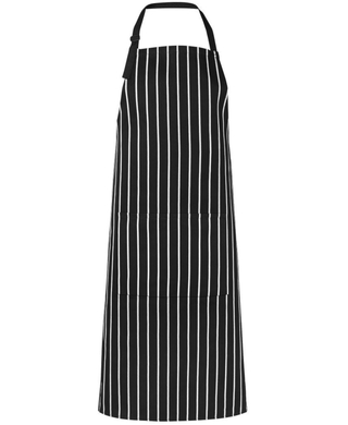 WORKWEAR, SAFETY & CORPORATE CLOTHING SPECIALISTS - JB's Bib Striped Apron With Pocket