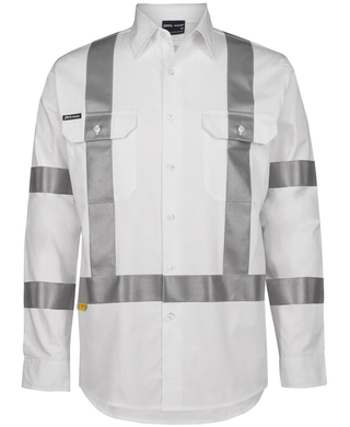 WORKWEAR, SAFETY & CORPORATE CLOTHING SPECIALISTS JB's Biomotion Night 190G Shirt With 3M Tape