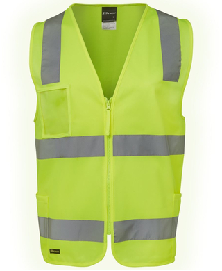 WORKWEAR, SAFETY & CORPORATE CLOTHING SPECIALISTS JB's HI VIS (D+N) ZIP SAFETY VEST 