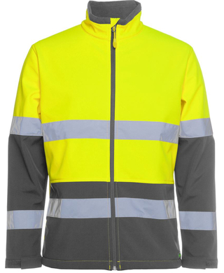 WORKWEAR, SAFETY & CORPORATE CLOTHING SPECIALISTS - JB's Hi Vis D+N Water Resistant Softshell Jacket