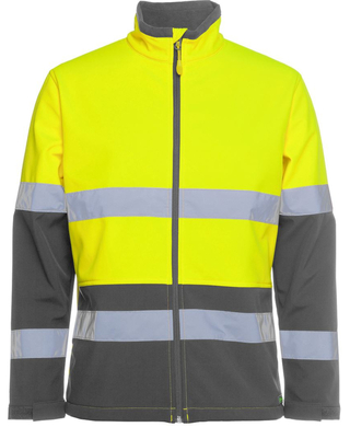 WORKWEAR, SAFETY & CORPORATE CLOTHING SPECIALISTS JB's Hi Vis D+N Water Resistant Softshell Jacket