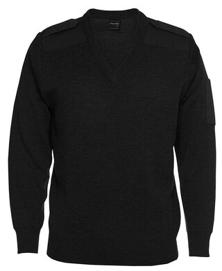 WORKWEAR, SAFETY & CORPORATE CLOTHING SPECIALISTS JB's Knitted Epaulette Jumper 