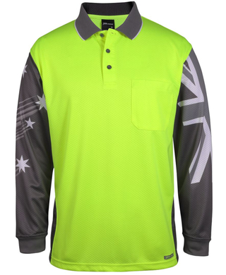 WORKWEAR, SAFETY & CORPORATE CLOTHING SPECIALISTS Jb's Hv L/S Southern Cross Polo