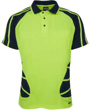 WORKWEAR, SAFETY & CORPORATE CLOTHING SPECIALISTS Jb's Hi Vis S/S Spider Polo