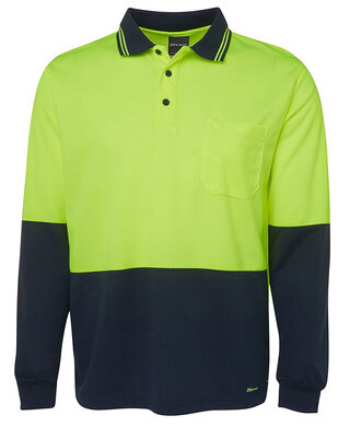 WORKWEAR, SAFETY & CORPORATE CLOTHING SPECIALISTS - JB's HI VIS L/S TRAD POLO