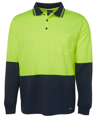 WORKWEAR, SAFETY & CORPORATE CLOTHING SPECIALISTS JB's HI VIS L/S TRAD POLO