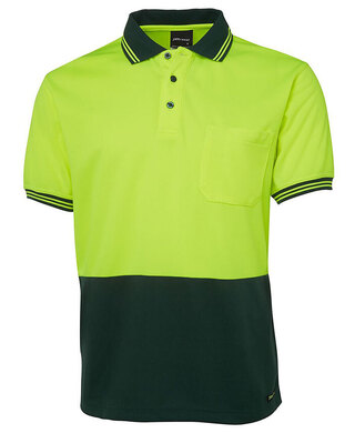 WORKWEAR, SAFETY & CORPORATE CLOTHING SPECIALISTS - JB's Hi Vis Short Sleeve Traditional Polo