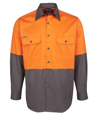 WORKWEAR, SAFETY & CORPORATE CLOTHING SPECIALISTS - JB's Hi Vis Long Sleeve 150G Shirt