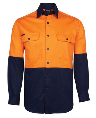 WORKWEAR, SAFETY & CORPORATE CLOTHING SPECIALISTS - JB's HI VIS L/S 150G SHIRT
