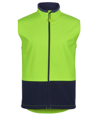 WORKWEAR, SAFETY & CORPORATE CLOTHING SPECIALISTS - JB's Hi Vis Water Resist Softshell Vest