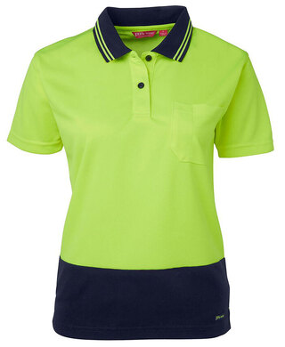 WORKWEAR, SAFETY & CORPORATE CLOTHING SPECIALISTS JB's Ladies Hi Vis Short Sleeve Comfort Polo