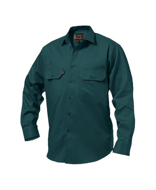 WORKWEAR, SAFETY & CORPORATE CLOTHING SPECIALISTS - Originals - Open Front Drill Shirt L/S