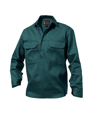 WORKWEAR, SAFETY & CORPORATE CLOTHING SPECIALISTS - Originals - Closed Front Drill Shirt L/S