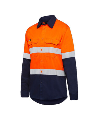 WORKWEAR, SAFETY & CORPORATE CLOTHING SPECIALISTS - Originals - Stretch Spliced Shirt - Long Sleeve - With Tape