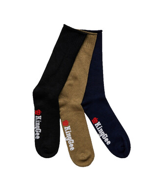 WORKWEAR, SAFETY & CORPORATE CLOTHING SPECIALISTS - Originals - SOCK BAMBOO MNS 3PK