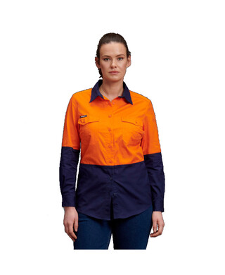 WORKWEAR, SAFETY & CORPORATE CLOTHING SPECIALISTS Workcool - Workcool 2 Women's Spliced Shirt L/S